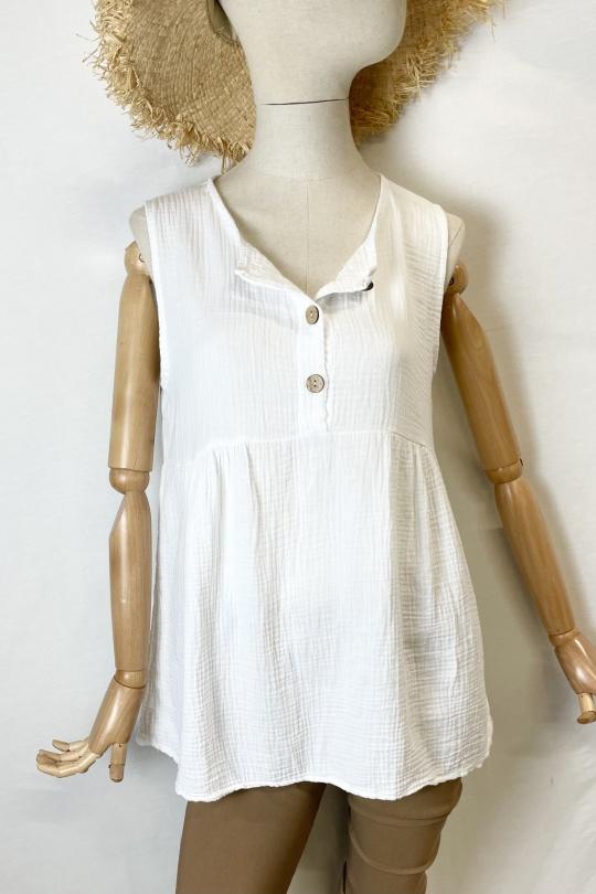 Débardeurs Femme Blanc Catherine S GZ100 DÉBARDEUR Efashion Paris