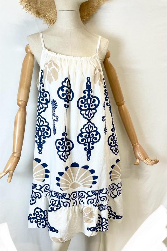 Robes courtes Femme Marine Catherine S CREPE BRETELLE MARRAKECH Efashion Paris