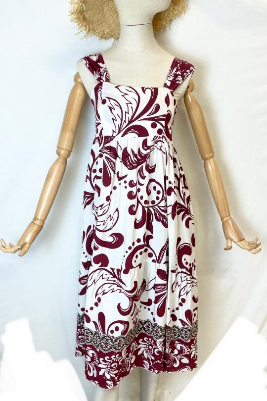 Robes mi-longues Femme Bordeaux Catherine S MIDI MAELLA Efashion Paris