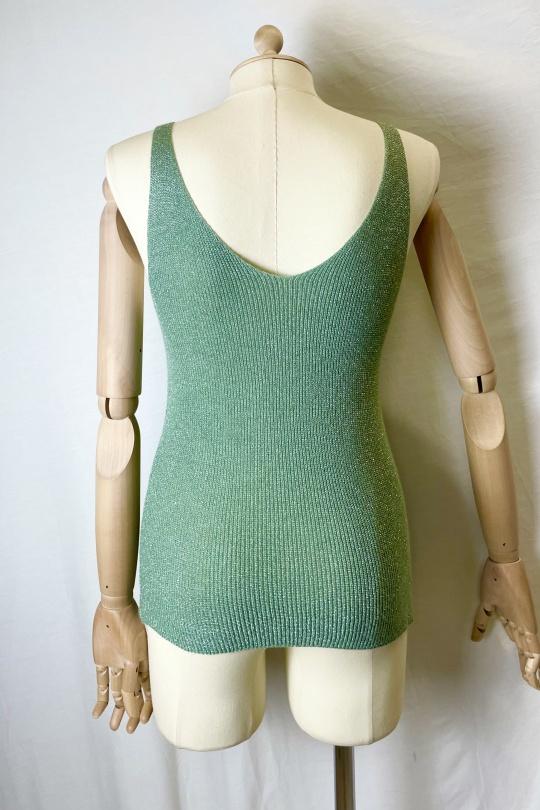 Camisetas sin mangas Mujer Brazil green Catherine S LUREX DEBARDEURS Efashion Paris