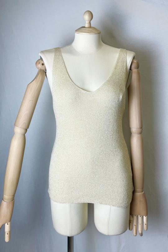 Camisetas sin mangas Mujer Brazil green Catherine S LUREX DEBARDEURS Efashion Paris