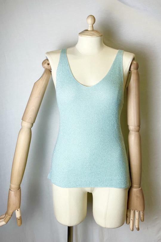 Camisetas sin mangas Mujer Brazil green Catherine S LUREX DEBARDEURS Efashion Paris