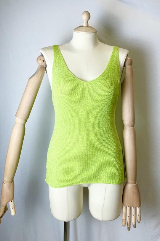 Camisetas sin mangas Mujer Brazil green Catherine S LUREX DEBARDEURS Efashion Paris