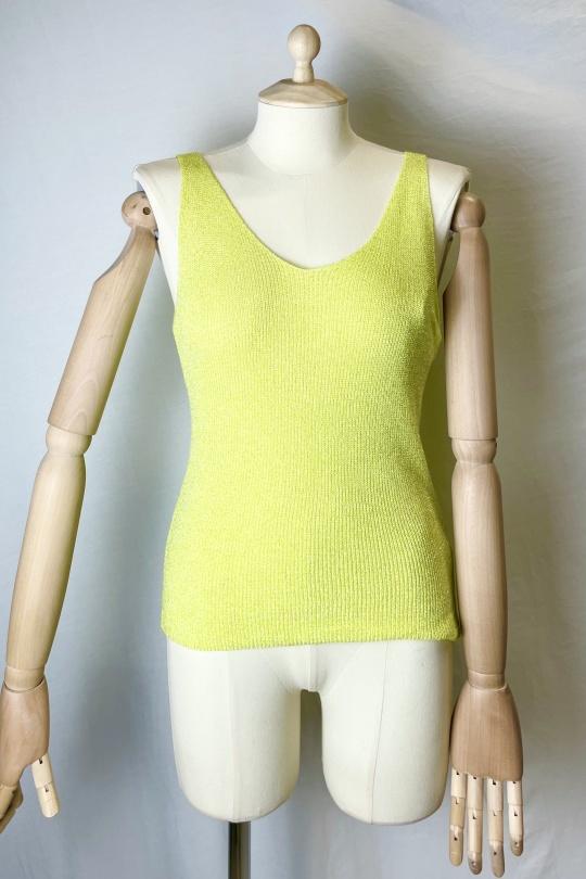 Camisetas sin mangas Mujer Brazil green Catherine S LUREX DEBARDEURS Efashion Paris