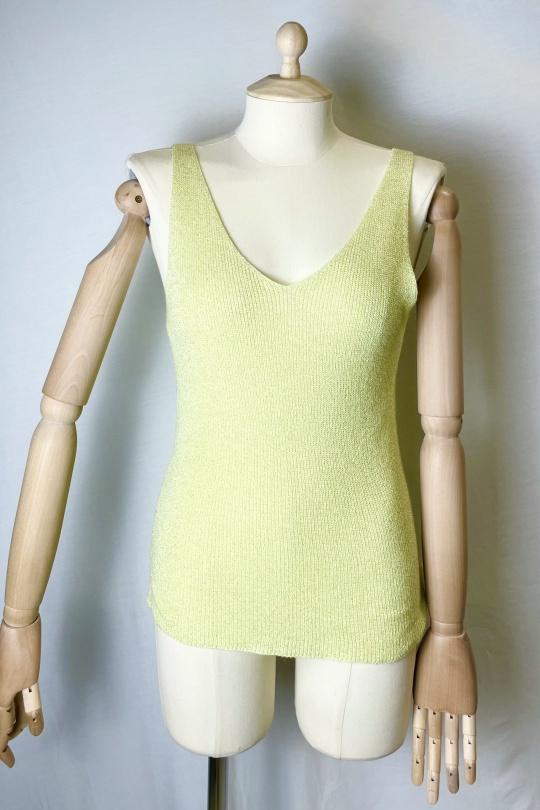 Camisetas sin mangas Mujer Brazil green Catherine S LUREX DEBARDEURS Efashion Paris