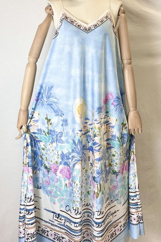 Robes longues Femme Rose Clair Catherine S 1001 RIVIERA MAXI DRESS Efashion Paris