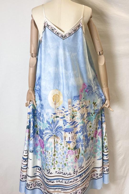 Robes longues Femme Rose Clair Catherine S 1001 RIVIERA MAXI DRESS Efashion Paris