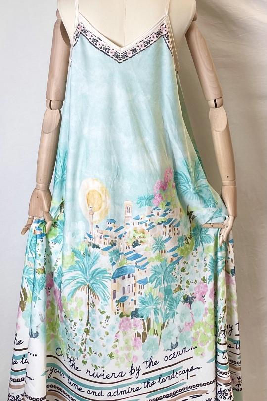 Robes longues Femme Rose Clair Catherine S 1001 RIVIERA MAXI DRESS Efashion Paris