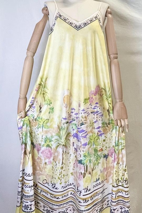 Robes longues Femme Rose Clair Catherine S 1001 RIVIERA MAXI DRESS Efashion Paris