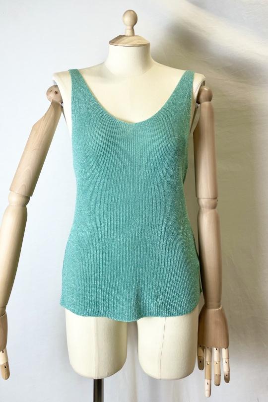 Camisetas sin mangas Mujer Brazil green Catherine S LUREX DEBARDEURS Efashion Paris