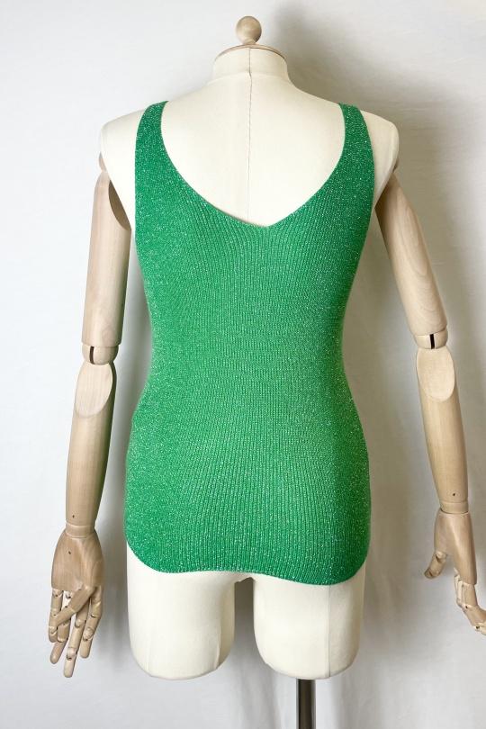 Camisetas sin mangas Mujer Brazil green Catherine S LUREX DEBARDEURS Efashion Paris