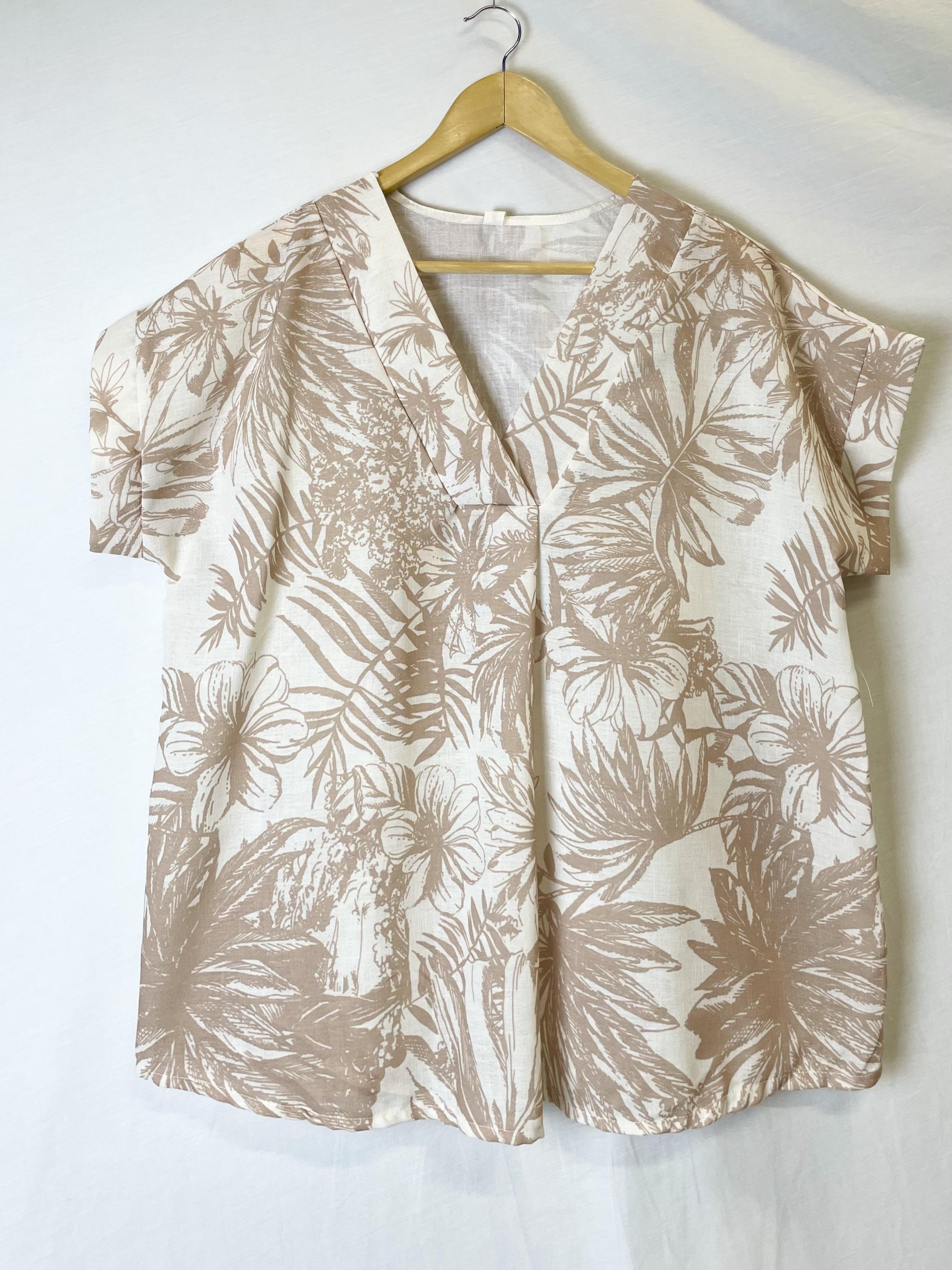 Blouses Women Taupe Catherine S ASAKO TROPICALES #c Efashion Paris