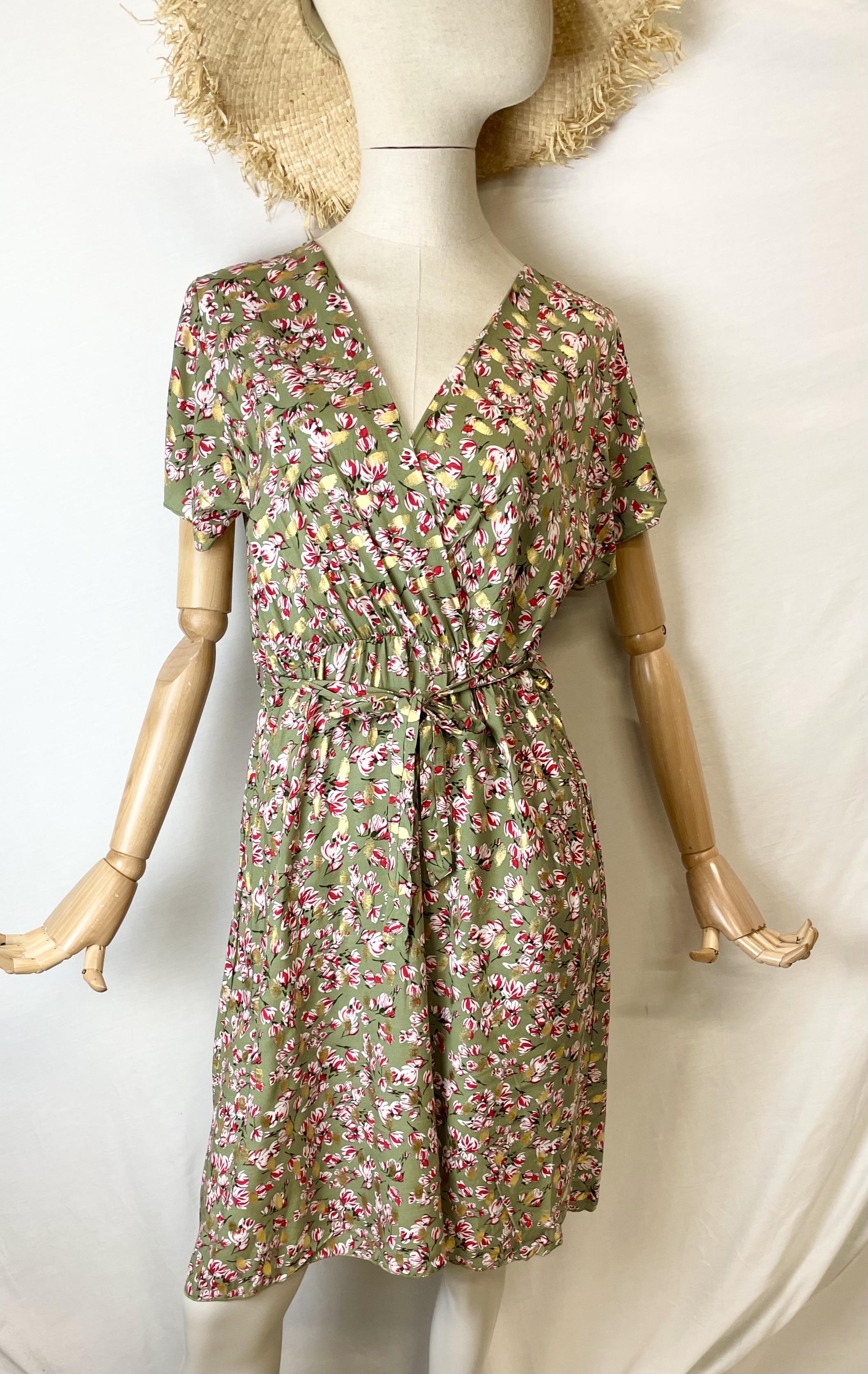 Vestidos cortos Mujer Khaki Catherine S ROBE CACHE COEUR COURTE #c Efashion Paris