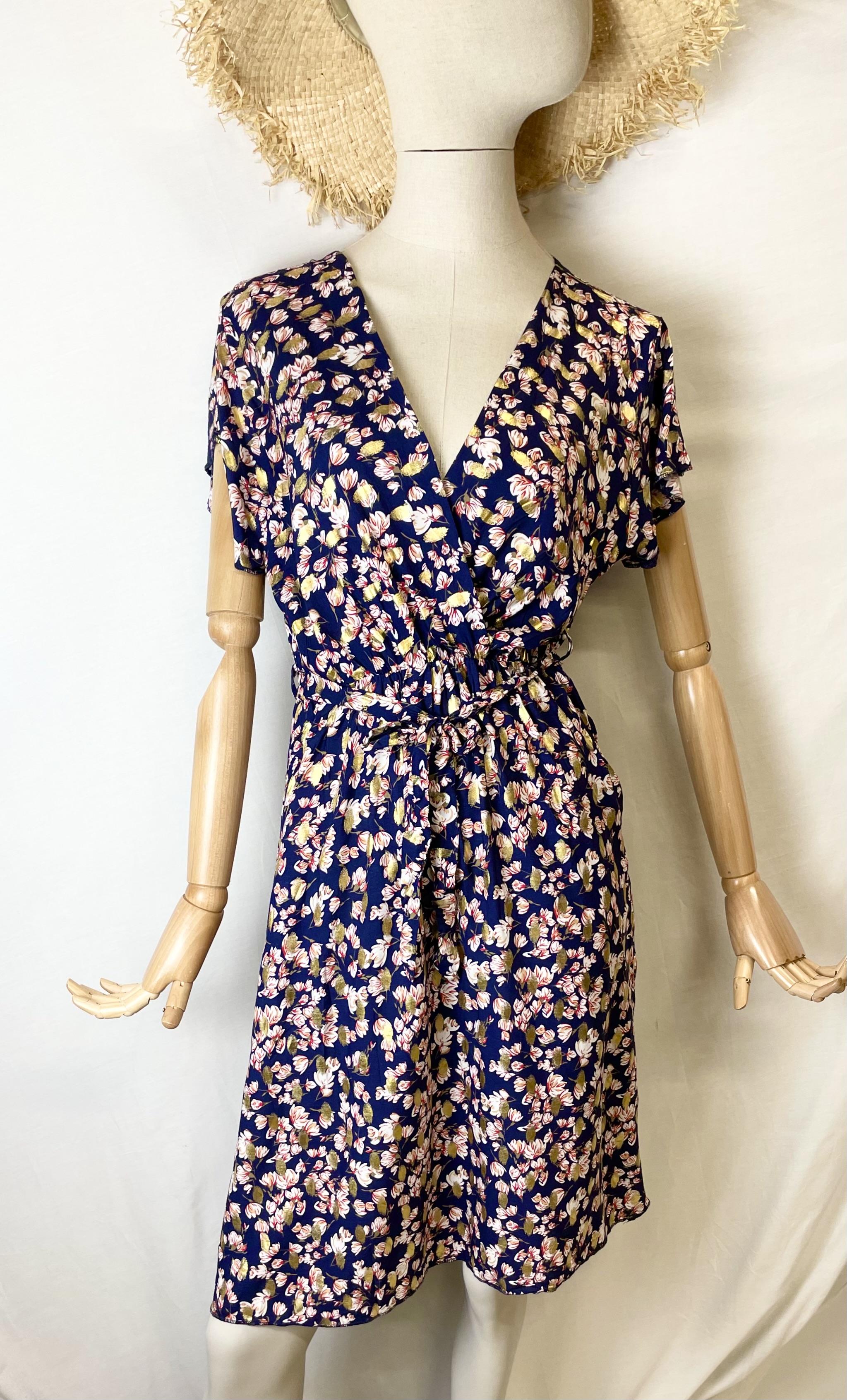 Vestidos cortos Mujer Navy blue Catherine S ROBE CACHE COEUR COURTE #c Efashion Paris