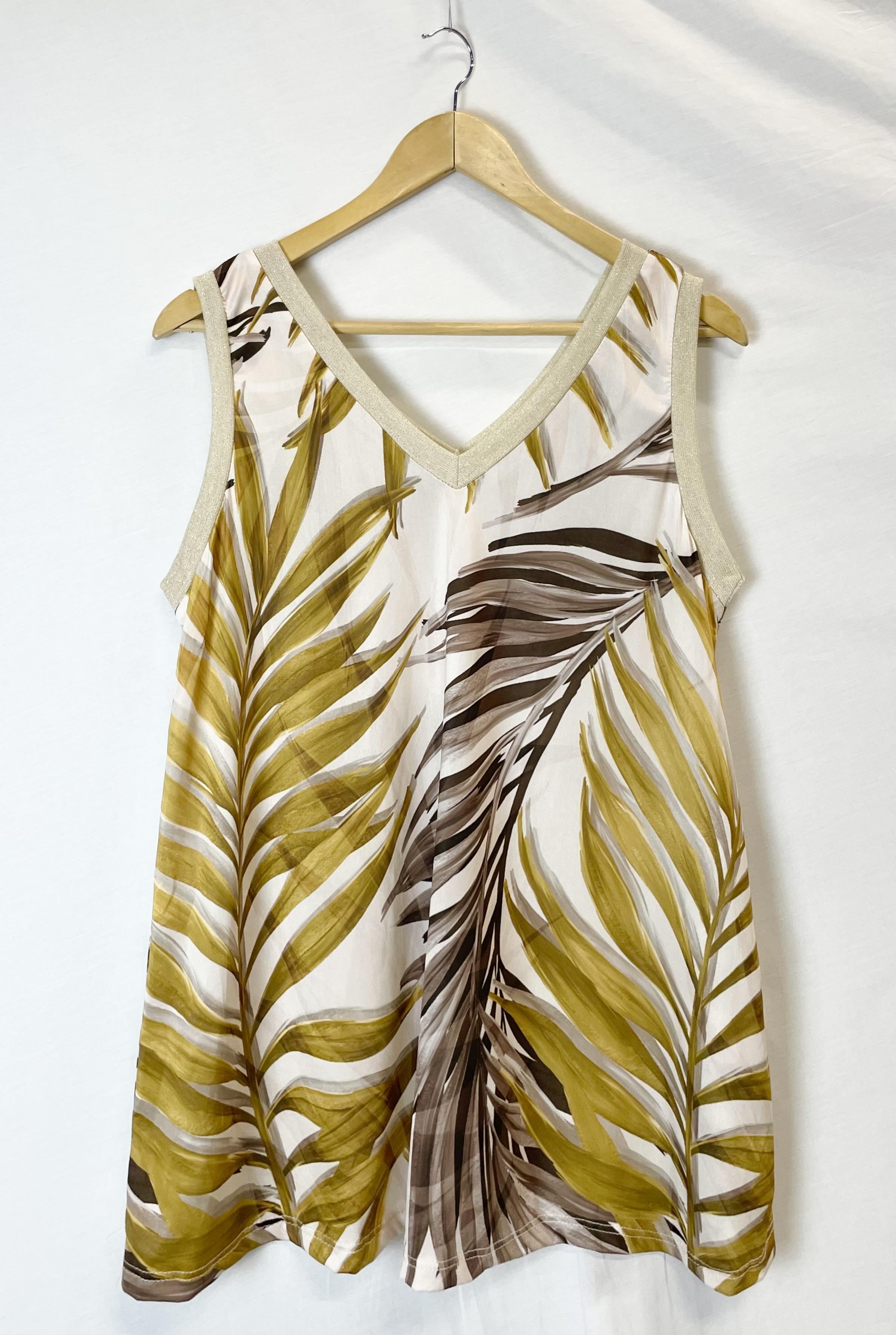 Débardeurs Femme Moutarde Catherine S VP TOP TROPICALES  #c Efashion Paris