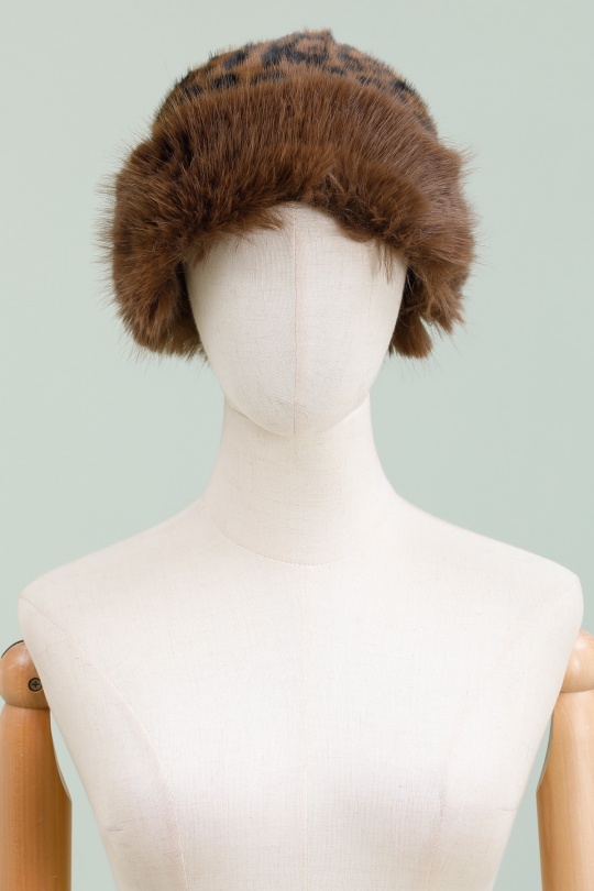 Beanies Accessories Brown leopard Better Way BW-2492 Efashion Paris