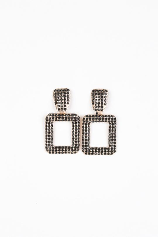 Pendientes Complementos Black Better Way BW-012-NOIR Efashion Paris