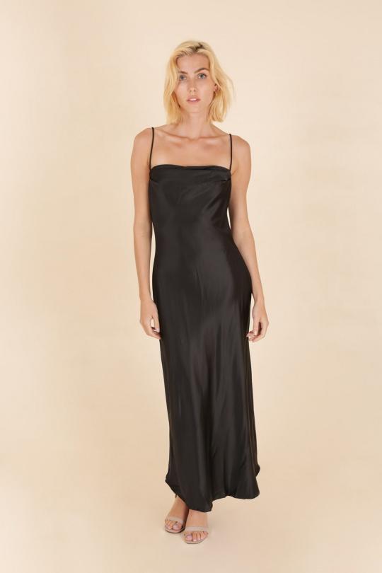 Robes longues Femme Noir Rosa Fashion 685 Efashion Paris