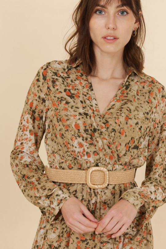 Maxi dresses Women Khaki Rosa Fashion 153-14 Efashion Paris