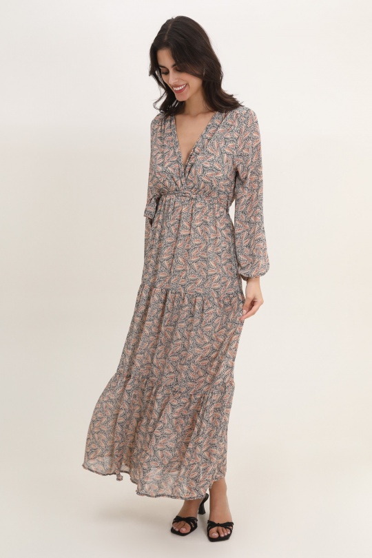 Maxi dresses Women Black Rosa Fashion 505-1 Efashion Paris