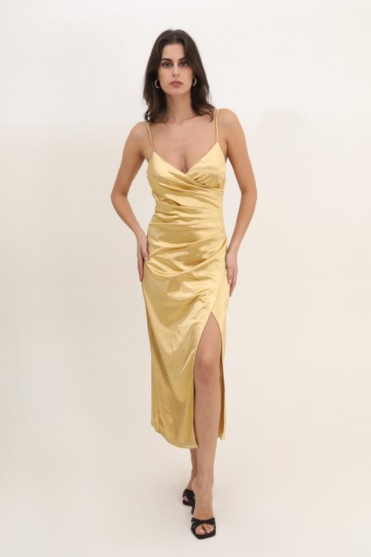 Robes longues Femme Doré Rosa Fashion 891 Efashion Paris