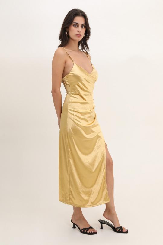 Robes longues Femme Doré Rosa Fashion 891 Efashion Paris