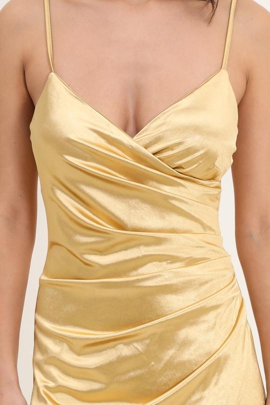 Robes longues Femme Doré Rosa Fashion 891 Efashion Paris