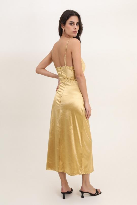Robes longues Femme Doré Rosa Fashion 891 Efashion Paris