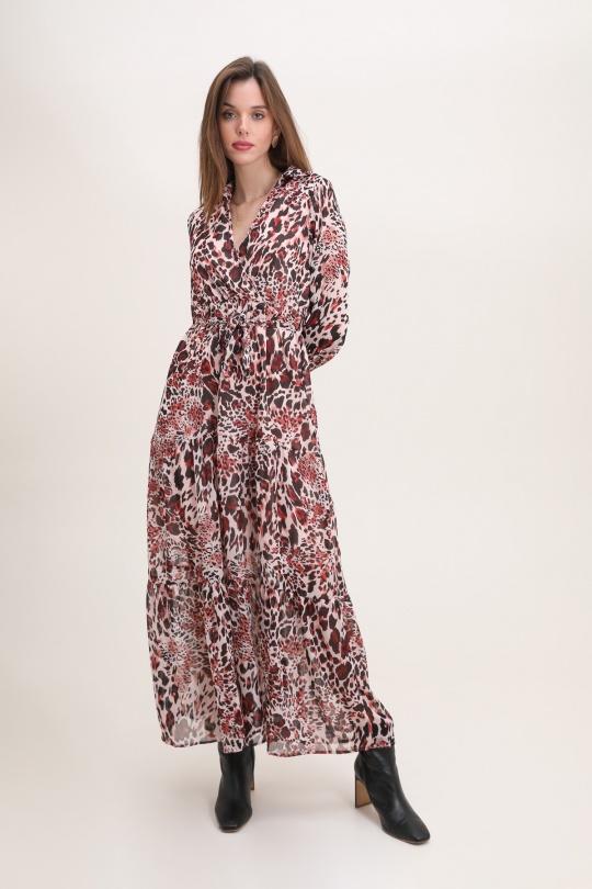 Vestidos largos Mujer Old pink Rosa Fashion 153-5 Efashion Paris