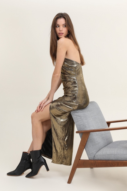 Robes longues Femme Doré Rosa Fashion 893 Efashion Paris