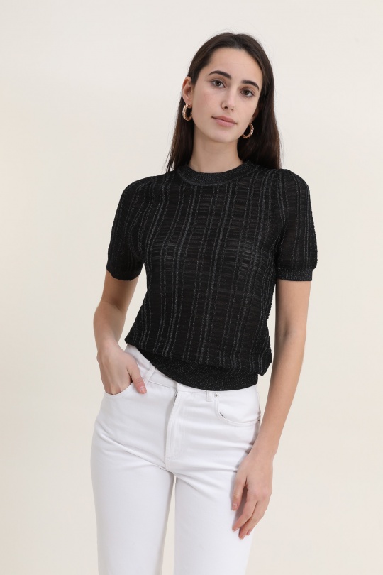 T-shirts Women Black Rosa Fashion 3044 Efashion Paris