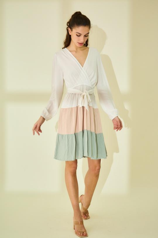 Vestidos a media pierna Mujer Green Rosa Fashion 911 Efashion Paris