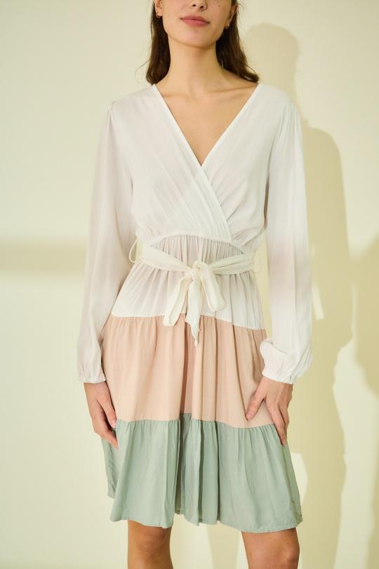 Vestidos a media pierna Mujer Green Rosa Fashion 911 Efashion Paris