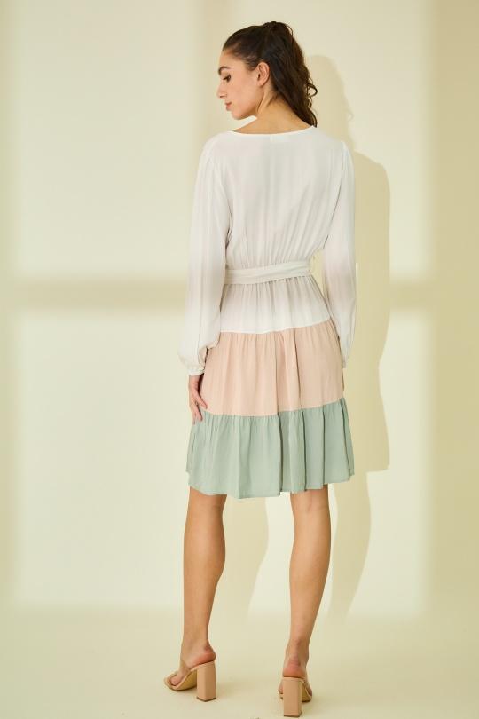 Vestidos a media pierna Mujer Green Rosa Fashion 911 Efashion Paris