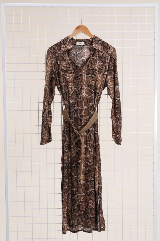 Vestidos a media pierna Mujer Brown Rosa Fashion 992 Efashion Paris