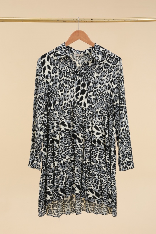 Short dresses Women Grey Rosa Fashion 258-1 Efashion Paris