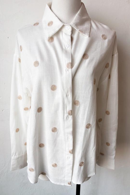 Shirts Women Beige Rosa Fashion R3063 Efashion Paris