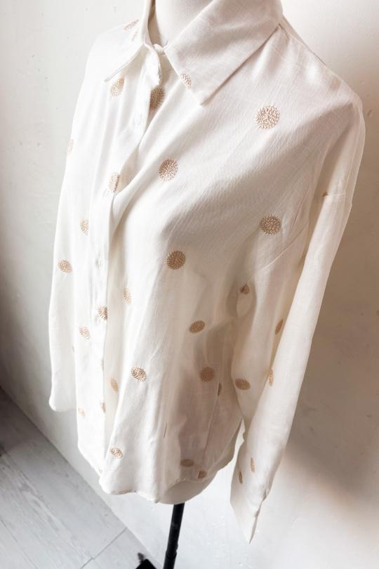 Shirts Women Beige Rosa Fashion R3063 Efashion Paris