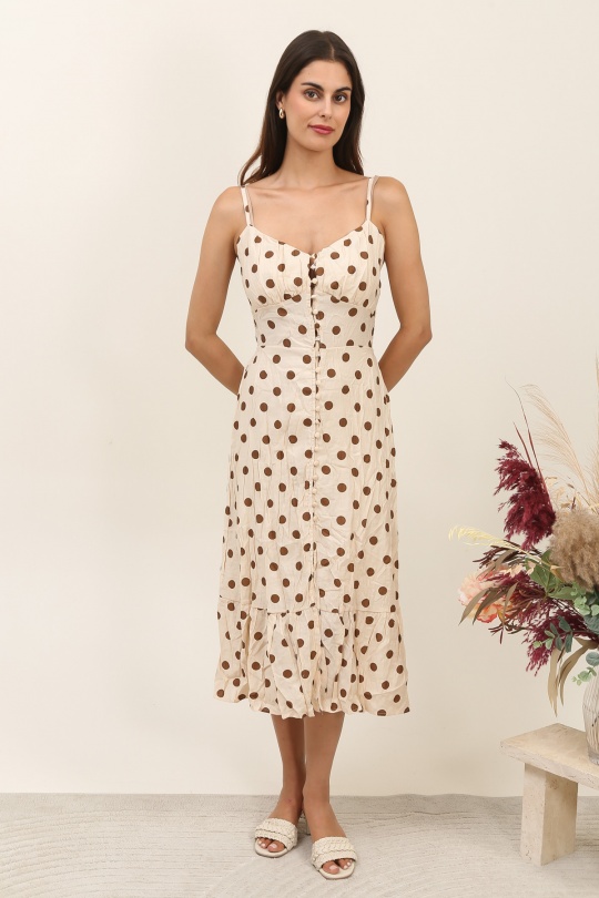 Robes longues Femme Beige Rosa Fashion 1053 Efashion Paris