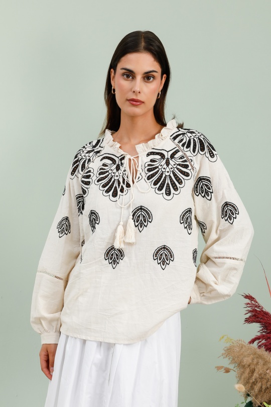 Camicette Donna Beige Rosa Fashion 2809 Efashion Paris
