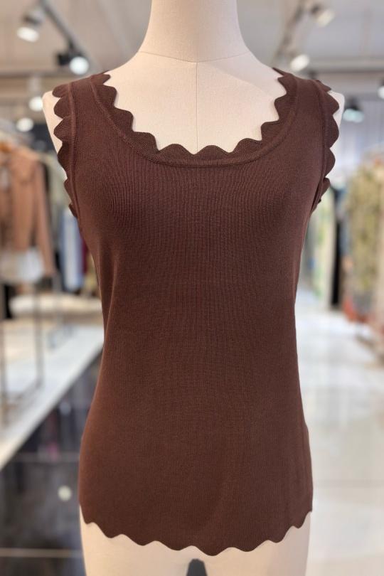Vests Women Chocolate Rosa Fashion 3012 Efashion Paris