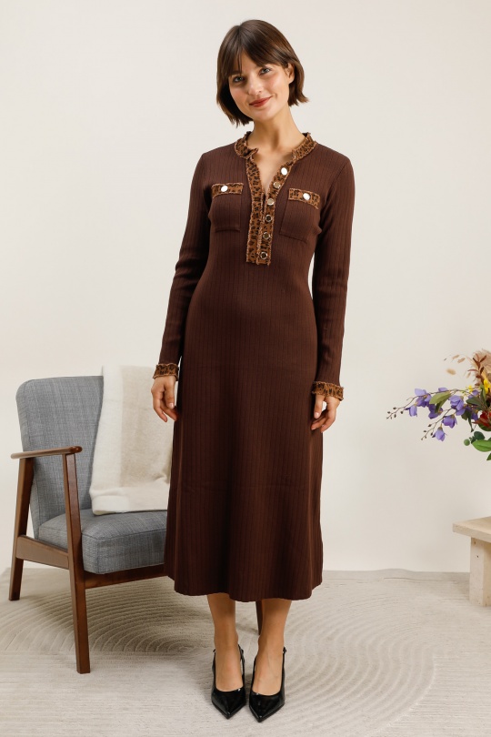 Maxi dresses Women Brown Rosa Fashion 3193 Efashion Paris