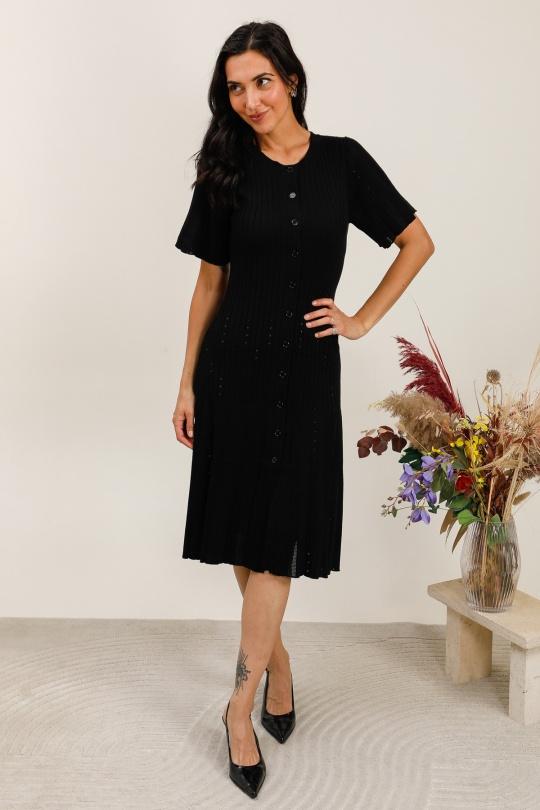 Midi dresses Women Black Rosa Fashion 3092 Efashion Paris