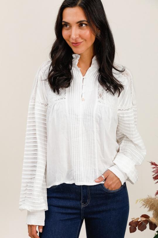 Blouses Women Cream Rosa Fashion 1193 Efashion Paris