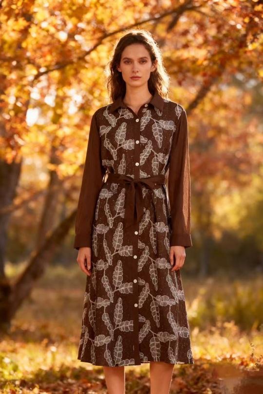 Vestidos largos Mujer Brown Rosa Fashion 1211 Efashion Paris