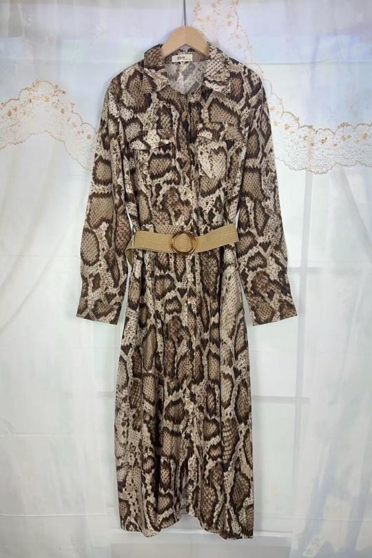 Vestidos largos Mujer Brown Rosa Fashion 1212 Efashion Paris