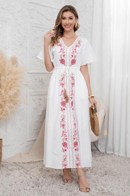 Maxi dresses Women White Rosa Fashion 1133 Efashion Paris