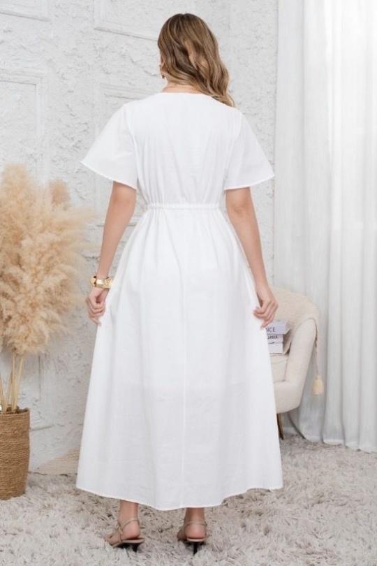 Robes longues Femme Blanc Rosa Fashion 1133 Efashion Paris