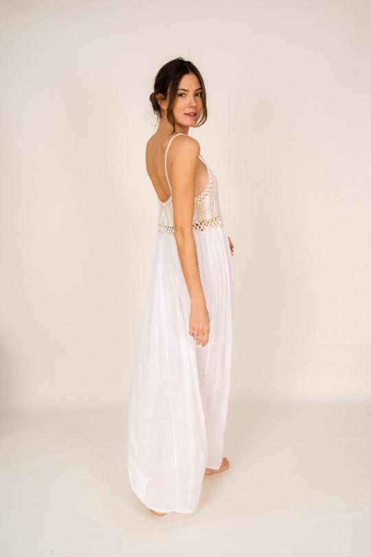 Robes longues Femme Noir/blanc Rosa Fashion H22 Efashion Paris