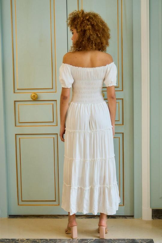 Robes longues Femme Blanc Rosa Fashion 195 Efashion Paris